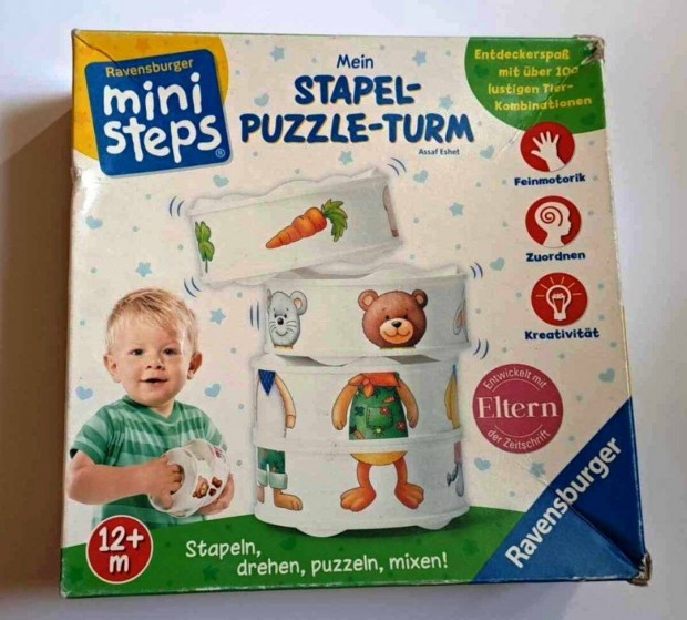 llat mix-max puzzle torony a legkisebbeknek - Ministeps jtk