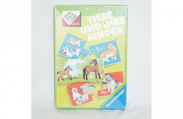 llatok s kicsinyeik puzzle - Tiere und Ihre Kinder Ravensburger