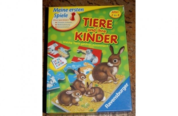 llatok s kicsinyeik puzzle - Tiere und Ihre Kinder Ravensburger