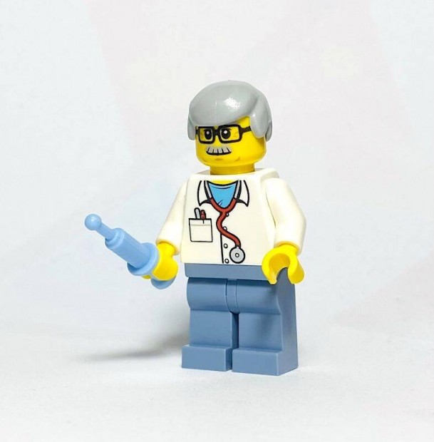 llatorvos (Dr. Jones) Eredeti LEGO minifigura - 10264 - j