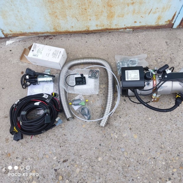 Állófűtés 24v-os 15kw-os diesel komplett szett Új!!!
