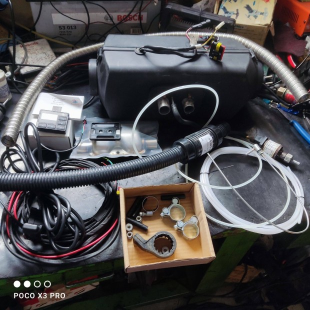 Állófűtés Planár komplet 12v-os diesel szett 4kw-os teljesítményű