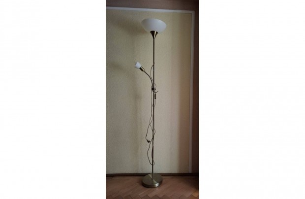Állólámpa olvasókarral 175 cm, búra 2 cm, alja 23 cm