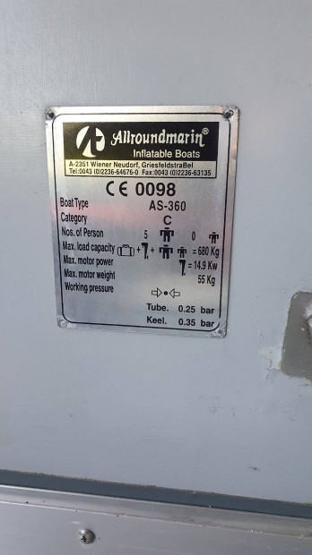 Allroundmarin AS-360 merevpadls gumicsnak