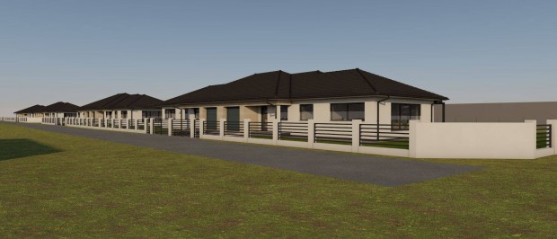 �lmaid �j otthona v�r! 90 m-es modern ikerh�z gar�zzsal, terasszal!