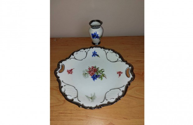 Alpenflora sorsz�mozott porcel�n + BL N�met porcel�n. Gy�jt�i darab