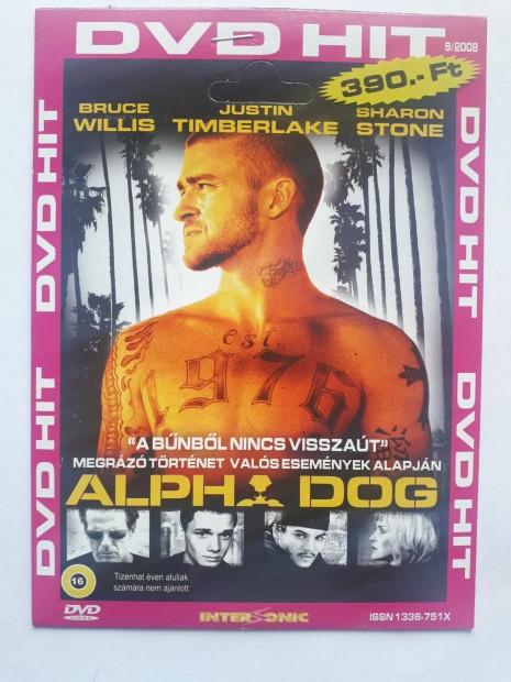 Alpha Dog (Justin Timberlake) - paprtokos DVD (posta 255 Ft)