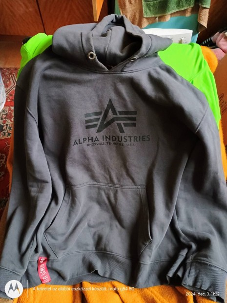 Alpha Industries eredeti kapucnis pulver!!