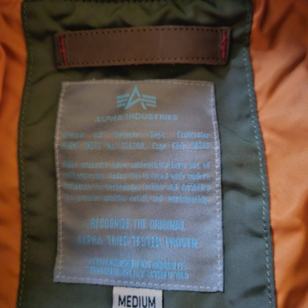 Alpha Industries ni kabt. Pilta dzseki