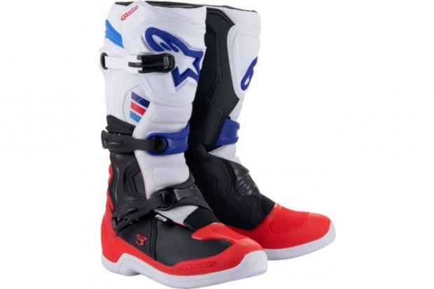 Alpinestars Tech 3 fehr / piros / kk motoros csizma 42