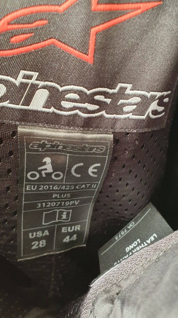 Alpinestars protectoros bőr nadrág 28 méret