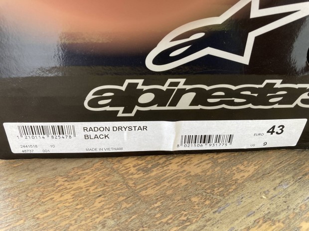Alpinestars radon drystar black 43 motoros csizma eladó