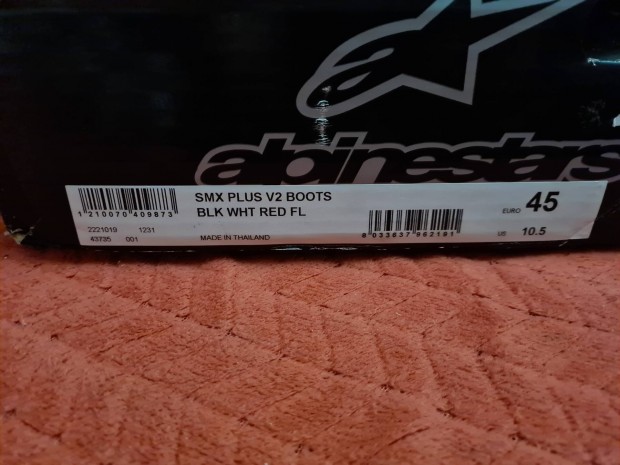 Alpinstars smx plus v2 motoros csizma �j 45�s