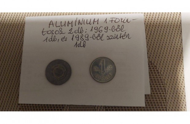 Alu 1 Forintosok 1969-bl, s 1989-bl egyben eladk