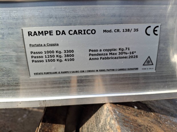 Alu r�mpa 3.5m 4.1t