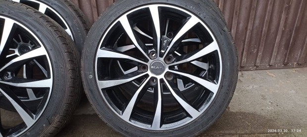 Alufelni abronccsal - Falken ny�ri 215/45 R18 Mak Wolf Black 18x7,5J