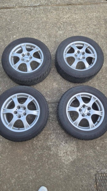 Alufelni garnitura (5x114,3) Semperit 205/60 R16 téligumival eladó