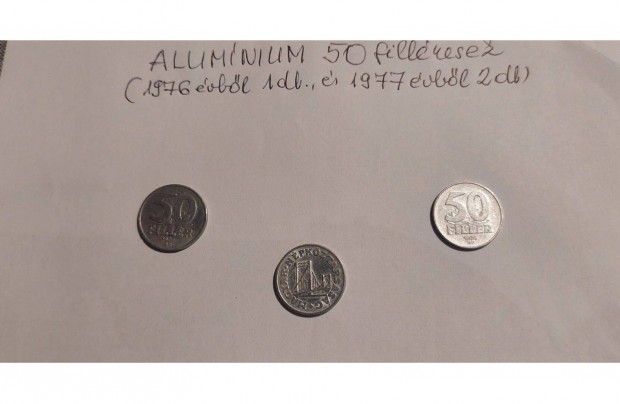Alumínium 50 filléres eladó