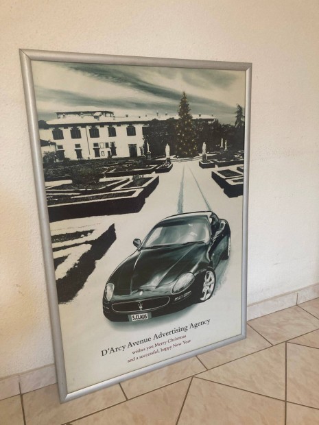 Alumnium kpkeret, maserati poszter