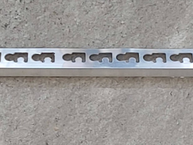 Aluprofil, natr, aluminium profil burkolshoz, 10 mm X 2,7 m