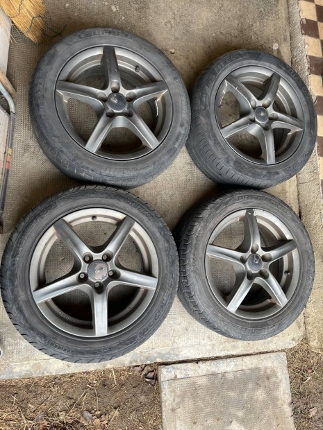 Alutec 5x100 15 alufelni 195/55 R15 ny�ri gumi