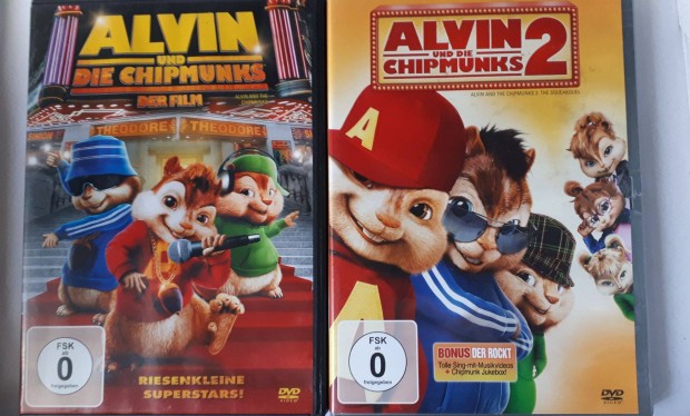 Alvin s a mkusok - 2 db angol s nmet nyelv DVD