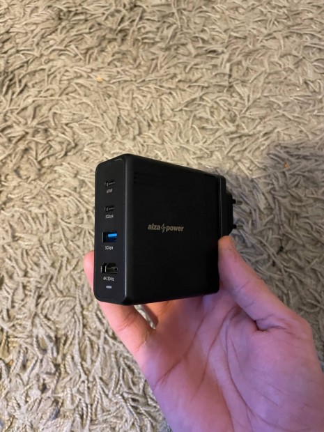 Alzapower H100 Docking Station + PD Charge 74W fekete