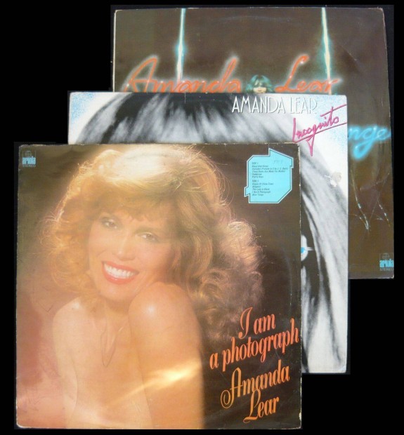 Amanda Lear LP-kollekci (1 jugo, 2 indiai nyoms album)