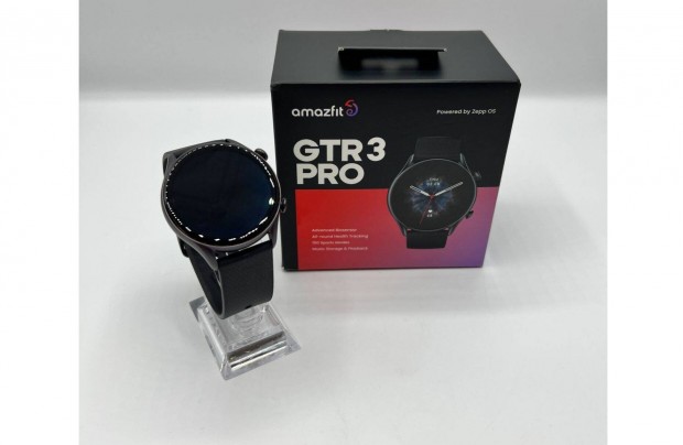 Amazfit GTR 3 Pro okosra, 46mm, fekete, hasznlt | 1 v garancia