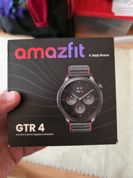 Amazfit GTR 4 racetrack gray szn sportszj, dobozval 