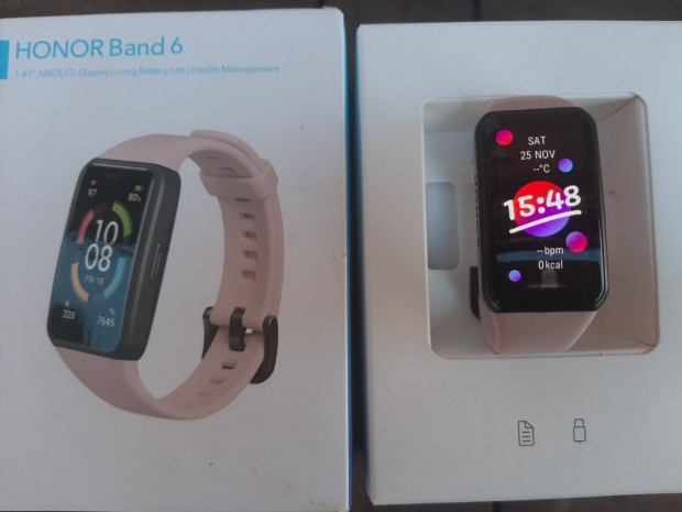 Amazfit band 6 okos karkötő Pink