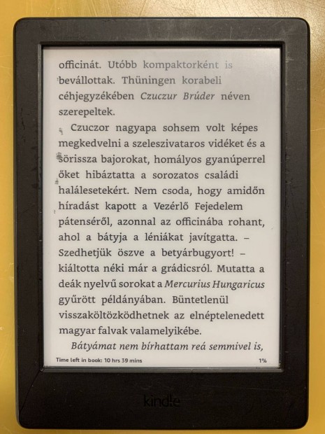 Amazon Kindle 8th Generation 4GB 2016 rintkpernys e-book, e-olvas