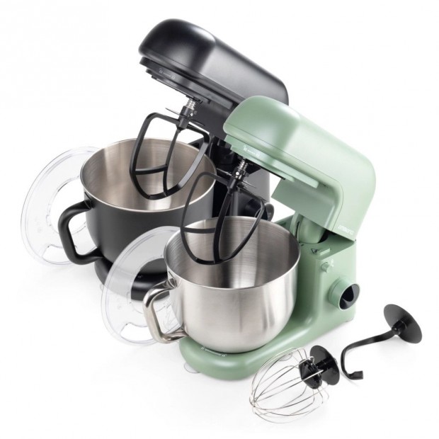 Ambiano SM-24 fekete / pisztácia zöld 800W 5L digitális konyhai robot