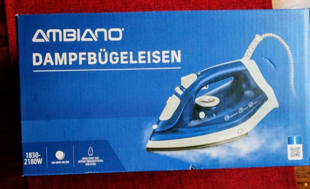Ambiano Új vasaló 2200 W Gőz löket Vizpermet tapadás mentes