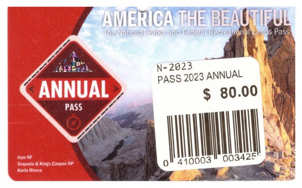 America the Beautiful Annual Park Pass