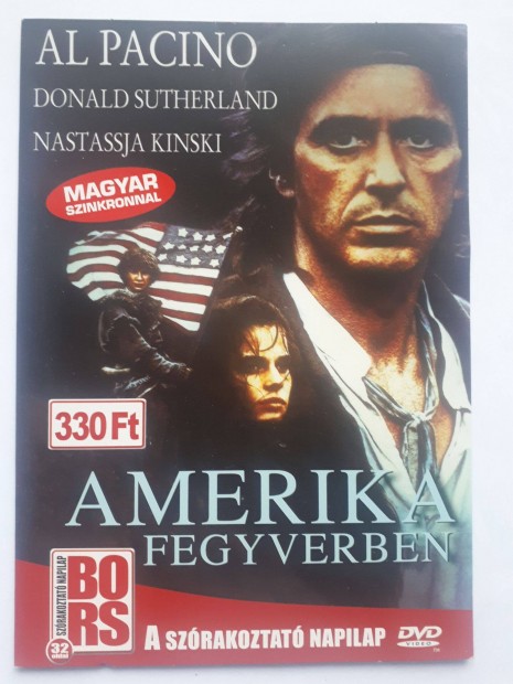 Amerika fegyverben (Al Pacino) paprtokos DVD (posta 255 Ft)