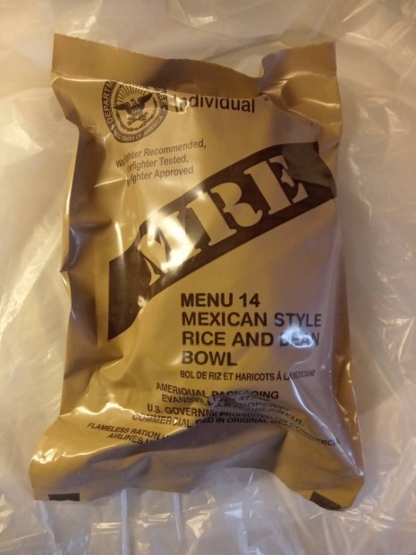 Amerikai MRE csomag -Kirnduls trzs 
