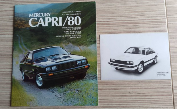 Amerikai Mercury Capri (1980) prospektus, katalgus.