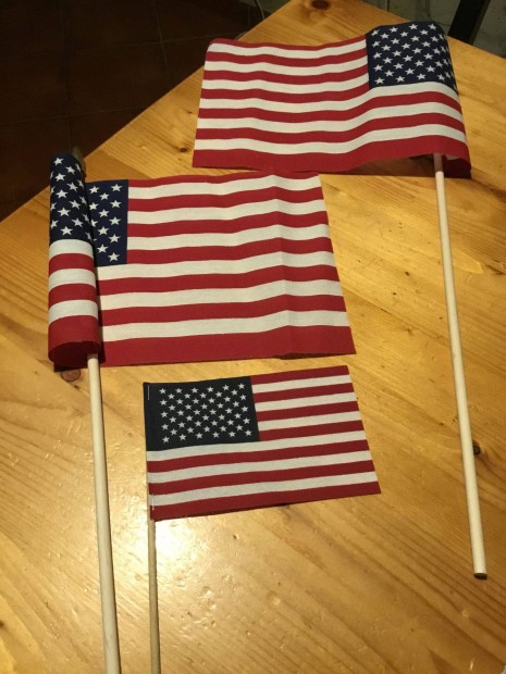 Amerikai Zszlk . 3 db j