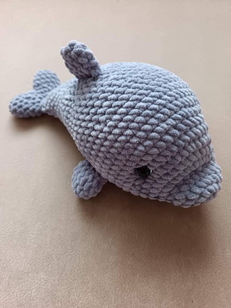 Amigurumi delfin szrke 