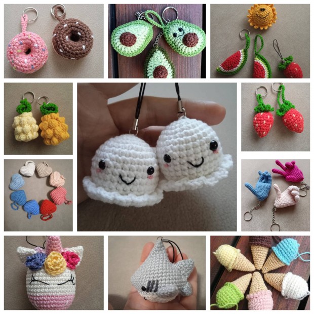 Amigurumi kulcstart 