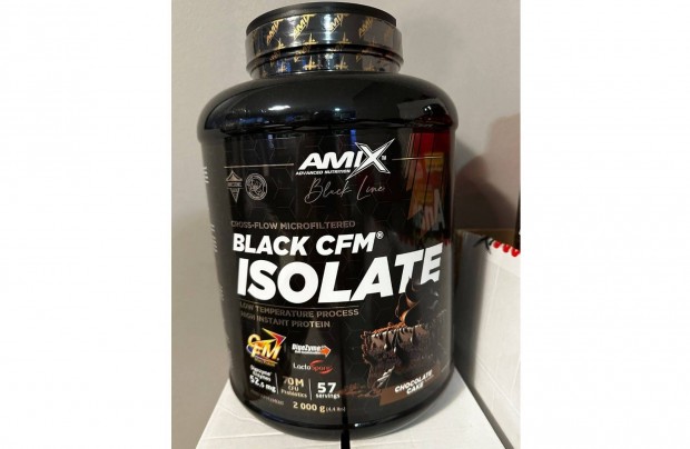 Amix Black CFM Isolate 2000g Chocolate Cake fehrje