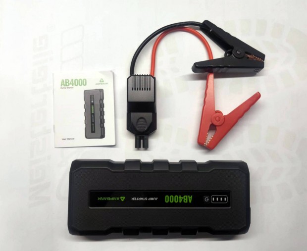 Ampbank AB4000 minőségi bikázó, zseblámpa, powerbank (Új)