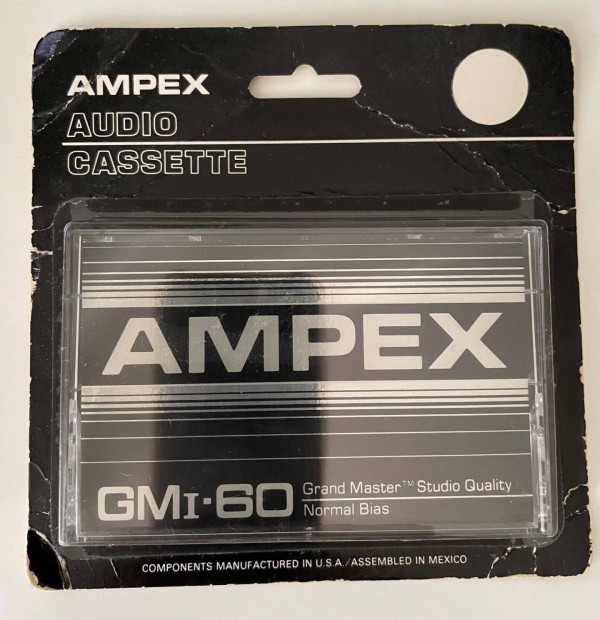 Ampex GMI-60, 1982, j, bontatlan magnkazetta, kazetta