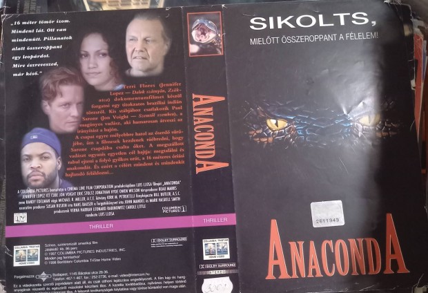 Anaconda - horror vhs - nagytok