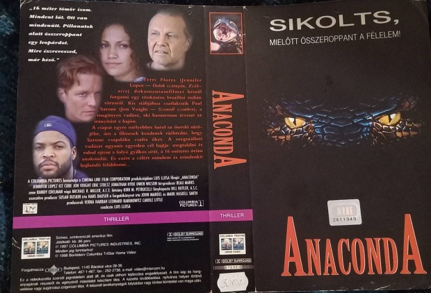 Anaconda - horror vhs - nagytok