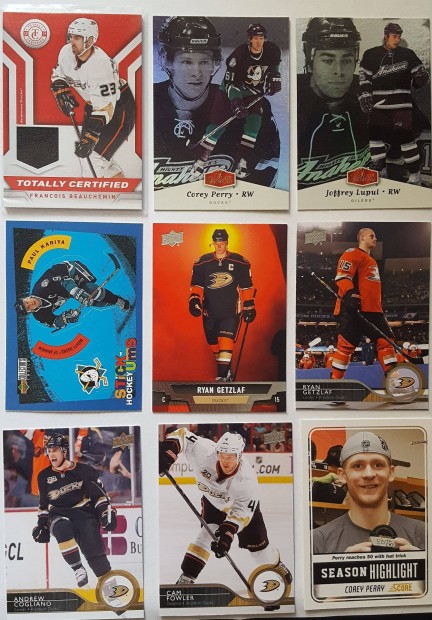 Anaheim Ducks NHL krtyk Selanne, Kariya, Getzlaf, Perry, stb