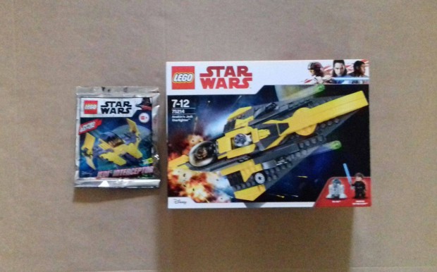 Anakin Jedi: j Star Wars LEGO Interceptor + 75214 Csillagvadsz Foxr