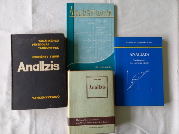 Analízis, matematika, statisztika könyvek
