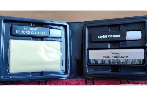 Analogis hanglemez + tűtisztító szett készlet bakelit vinyl Új